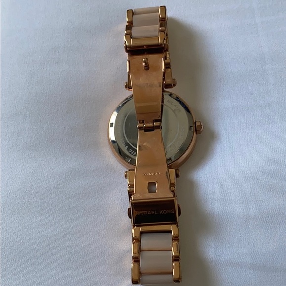 Logo Rose Gold-Tone and Acetate Watch main image 4
